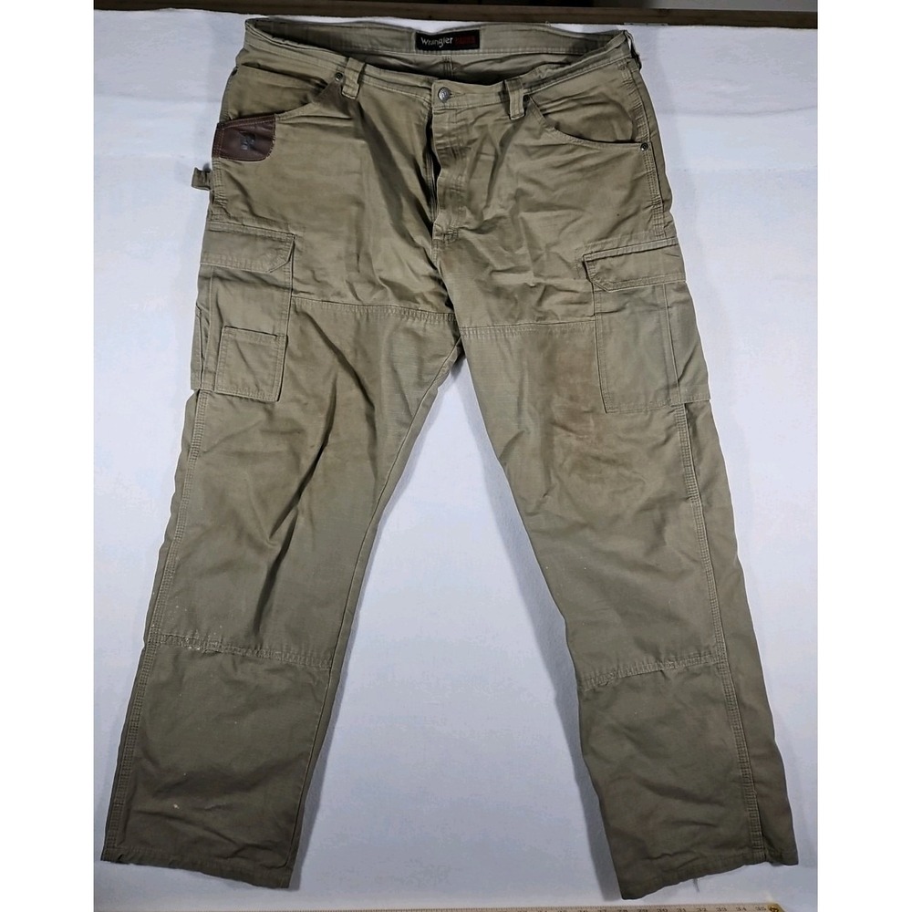 Wrangler Riggs Workwear Canvas Double Knee‎ Ripstop 40x32 Tan